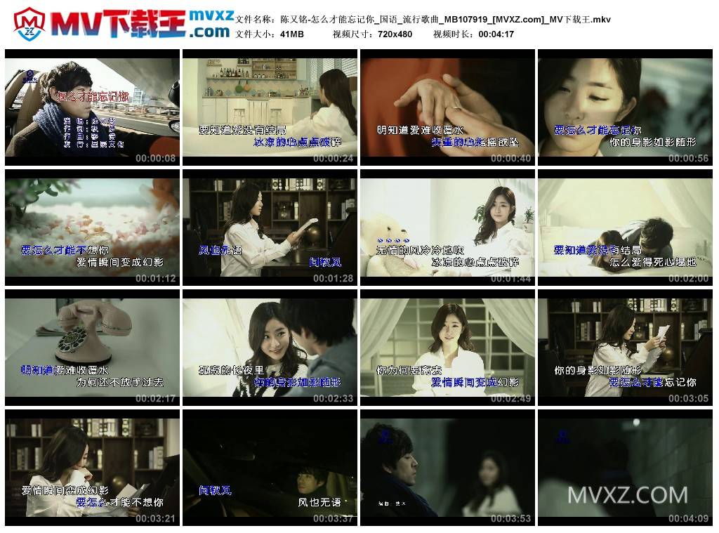 陈又铭-怎么才能忘记你_国语_流行歌曲_MB107919